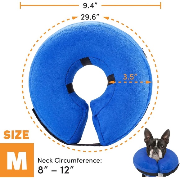 Benchmate Inflatable protective dog & cat collar, size medium, NIB. - Picture 7 of 15